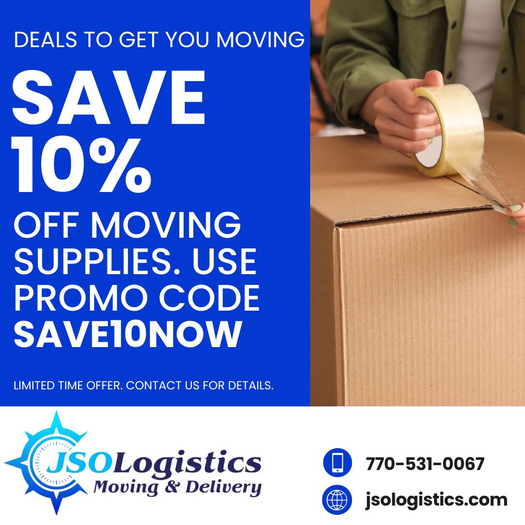 JSO Save 10% supplies Save on moving supplies